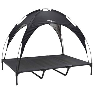 VidaXL Hondenbed zwart 122 x 93 x 106,5 cm staal VidaXL Hondenbed zwart 122 x 93 x 106,5 cm staal