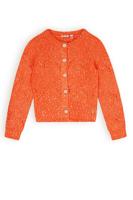 NoNo Meisjes vest gebreid - Aloha - Vlammen rood - thumbnail