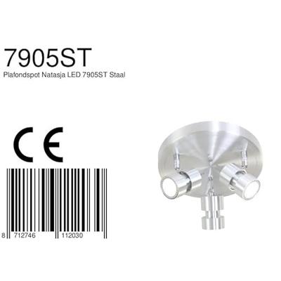 Steinhauer Spot natasja LED 7905st staal Steinhauer Spot natasja LED 7905st staal