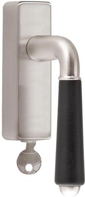 Formani TIMELESS 1952-DKLOCK draaikiepgarnituur afsluitbaar rechtsdraaiend - mat nikkel/ebbenhout