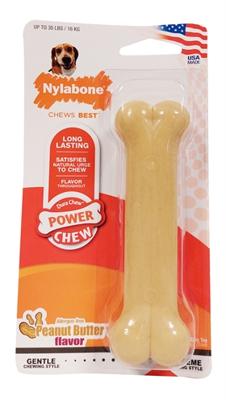 Nylabone dura chew pindakaas voor harde bijters hypoallergeen