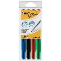 Bic whiteboardmarker Velleda 1741, in geassorteerde kleuren, etui van 4 stuks - thumbnail