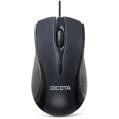 Dicota Muis USB Zwart 3 Toetsen 1200 dpi Geïntegreerd scrollwiel Dicota Muis USB Zwart 3 Toetsen 1200 dpi Geïntegreerd scrollwiel