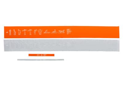 CRIVIT Fitness weerstandsbanden 4-delig (lichtgrijs/oranje)