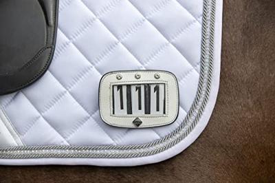 Le mieux startnummer wit bling zwart