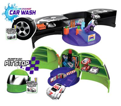Basic Splash toys micro wheels car wash of pit stop met voertuig