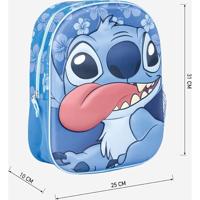 Rugzak 3d Stitch Blauw - thumbnail