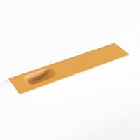 MONDIAZ EDEN Ocher solid surface inleg wastafel voor toiletmeubel 110cm. Positie wasbak links - thumbnail