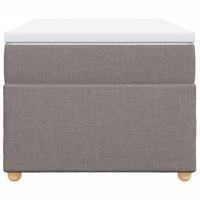 Boxspring met matras stof taupe 100x200 cm - thumbnail