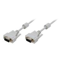 LogiLink VGA-monitorkabel 5m HD DSUB 15-pins (mannelijk/mannelijk, 1-voudige afscherming, ferrietkern) grijs - thumbnail