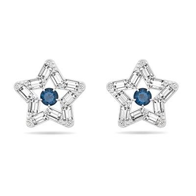 Swarovski 5639188 Oorknoppen Stella Ster zilverkleurig-blauw 4 x 16 mm