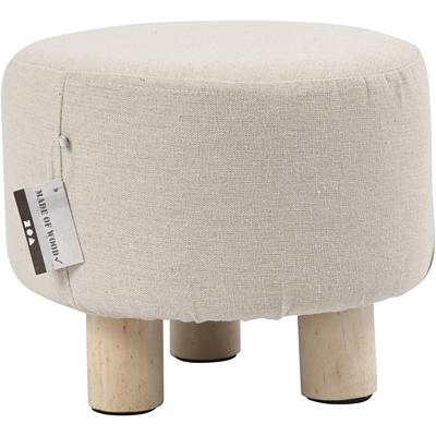 Creativ Company Voetenkrukje, h: 21,5 cm, d 26 cm, 1 stuk