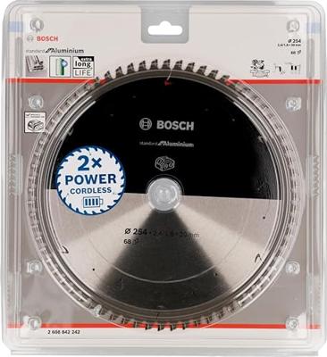 Bosch Accessories Standard for Aluminium 2608842242 Cirkelzaagblad 254 x 30 x 1.8 mm Aantal tanden: 68 1 stuk(s)
