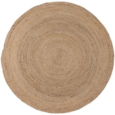 WOOOD Rond Vloerkleed 'Ross' 150cm, kleur Naturel WOOOD Rond Vloerkleed 'Ross' 150cm, kleur Naturel