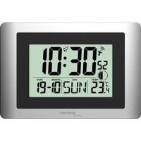 Techno Line WS8028 Zendgestuurde klok Zendergestuurd 220 mm x 56 mm x 150 mm x 56 mm Zilver - thumbnail