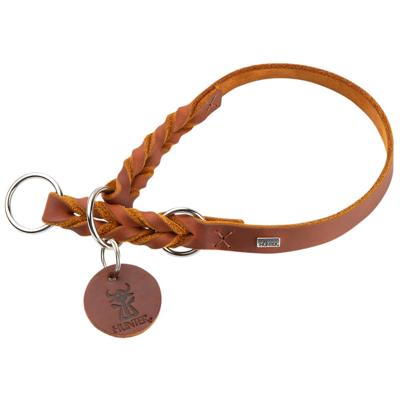 HUNTER Hondenhalsband Solid Education, cognac, Maat: S-M HUNTER Hondenhalsband Solid Education, cognac, Maat: S-M