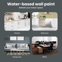 VidaXL Muurverf zwart 2,5 l wandprint - thumbnail