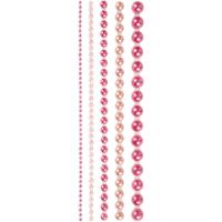 Creativ Company Halve plakparels roze 2-8mm, 140st. - thumbnail