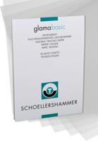 Schoellershammer Glama papier, 100 g, ft 29,7 x 42 cm, A3, transparant, blok van 50 vel - thumbnail