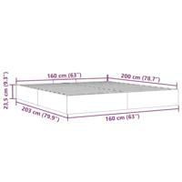 Ottoman bedframe zonder matras 160x200 cm fluweel lichtgrijs - thumbnail