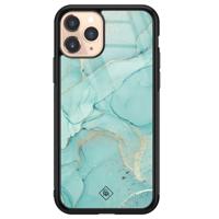 iPhone 11 Pro glazen hardcase - Touch of mint - thumbnail