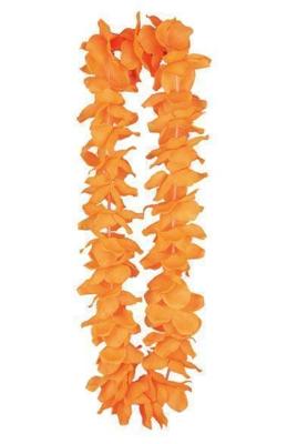 Hawaii krans neon oranje