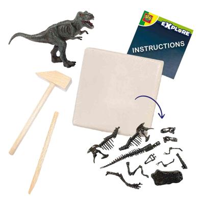 2 in 1 dinosaurus- en skeletgraven - T-rex - SES CREATIVE