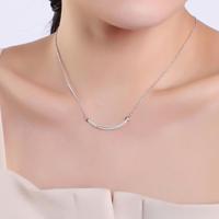 Vrouwen mode S925 zilver kleine taille hanger Clavicular Chain ketting - thumbnail
