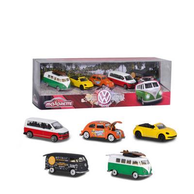 Majorette miniatuurvoertuigen Volkswagen 7,5 cm staal 5 delig
