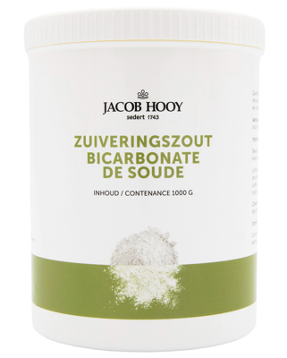 Jacob Hooy Zuiveringszout natrium bicarbonaat pot 1 Kilogram Jacob Hooy Zuiveringszout natrium bicarbonaat pot 1 Kilogram