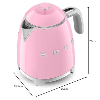 Smeg KLF05PKEU Waterkoker Roze - thumbnail