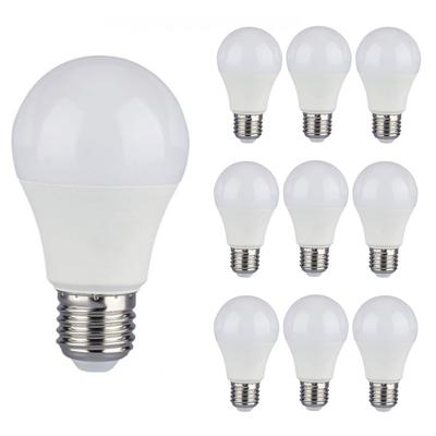10x E27 LED Lamp - 9W 806 lumen - 3000K warm wit - Vervangt 60 Watt - E27 fitting - A58 - Grote fitting