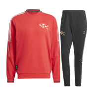 Manchester United Trainingspak Senior 2020-2021 - Maat M - Kleur: Rood | Soccerfanshop - thumbnail