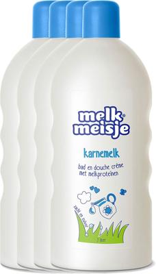 Melkmeisje - Bad & douche Crème Karnemelk - 4x 2ltr