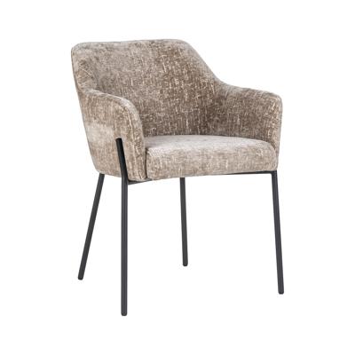 Richmond Eetkamerstoel 'Fay' Chenille, kleur Shitake