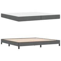 Boxspring bed Anders Donkergrijs 200 x 200 cm Stof - thumbnail