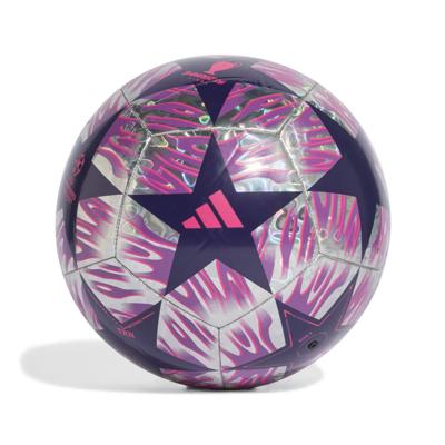 adidas UEFA Champions League Training Foil Final Voetbal Maat 5 2025-2026 Zilver Paars Roze