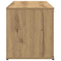 Tv-meubel 120x34x37 cm bewerkt hout artisanaal eikenkleur - thumbnail