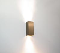 Artdelight Wandlamp Dante 2 lichts 15,5 x 6,5 cm metallic brons - thumbnail
