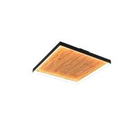 Trio Design plafondlampKalea zwart met hout - 655510130 - thumbnail