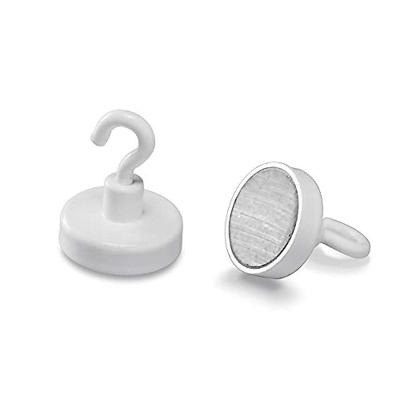 magnetoplan Magnetische haak 52625 (Ø) 25 mm Rond, Met haak Wit 1 stuk(s) 52625