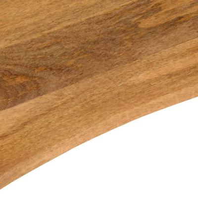 Bureaublad met ronding 140x50x2,5 cm massief ruw mangohout