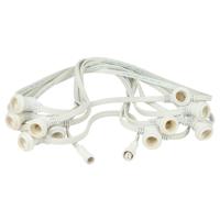 Showgear E27 prikkabel voor buiten 50cm tussenruimte 10m wit - thumbnail