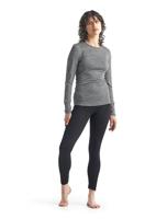 Icebreaker Merino 200 Oasis LS Crewe Thermoshirt Dames Gritstone Hthr-013 XL - thumbnail