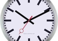 EUROTIME 53820-05 Wandklok Zendergestuurd 30 cm Zwart - thumbnail