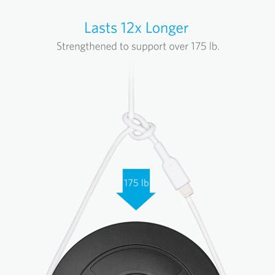 Anker PowerLine II iPhone-oplaadkabel, Lightning-kabel, MFi-gecertificeerd voor iPhone 13/12/11/Pro/XS/XS Max/XR/X/8/8 Plus/7/7 Plus/6s/6/6 Plus (wit), 0,9 m