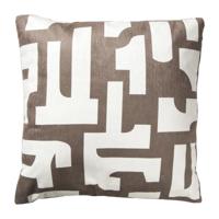 Kussen chenille - bruin - 45x45 cm - thumbnail