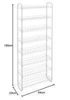 Metaltex shoe schoenenrek 8 etages 64x23x165 cm wit - thumbnail