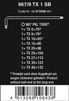 Wera 967 PKL/9 SB TORX® Stifsleutelset, BlackLaser, 9 -delig - 1 stuk(s) - 05073598001 - thumbnail
