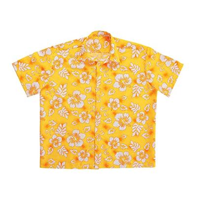 Hawaii blouse geel
